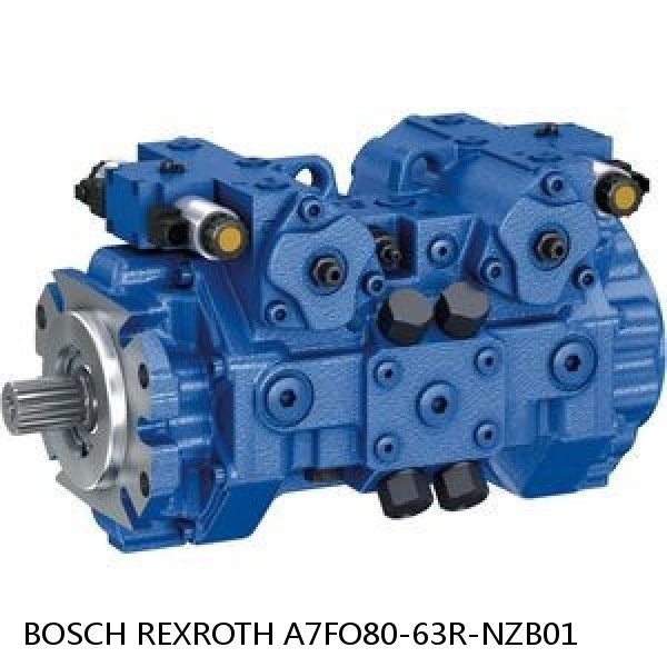 A7FO80-63R-NZB01 BOSCH REXROTH A7FO Axial Piston Motor Fixed Displacement Bent Axis Pump #1 small image