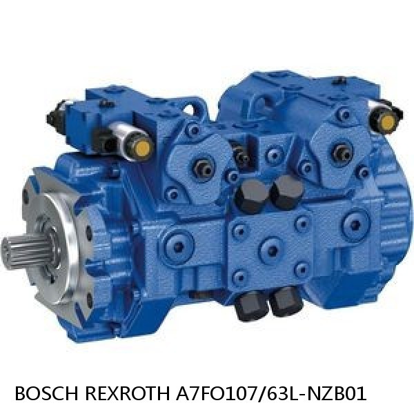 A7FO107/63L-NZB01 BOSCH REXROTH A7FO Axial Piston Motor Fixed Displacement Bent Axis Pump #1 image